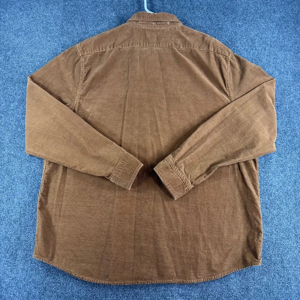 Banana Republic Button Down Shirt Mens XL Extra Large Corduroy Untucked Fit